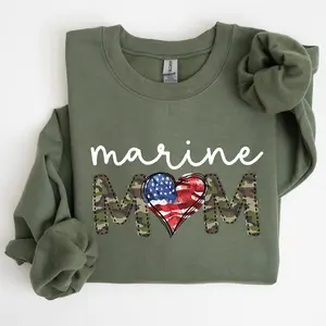 Marine Mom Shirt, Military Graphic Tee, Armed Forces Day, Mother's Day Sweatshirt