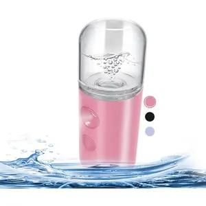Nano Mist Sprayer, Electric Nano Mister, Portable Face Mister for Eyelash Extensions & Daily Care, Mini Face Humidifier, Facial Mister with 1OZ /30ML Large Capacity Screwing Water Tank Pink