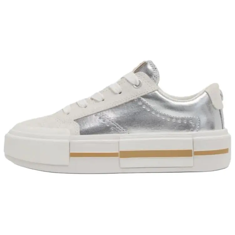 Converse All Star Canvas Low-Top Closed Sneakers - Men's/Women's Athletic Walking Trainer, Comfortable, Versatile, Slip-Resistant, Durable Silver Trending Maison Mihara House White Official Sports Shoes