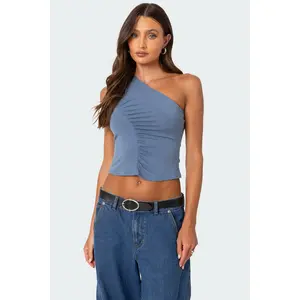 Ivy Ruched One Shoulder Top