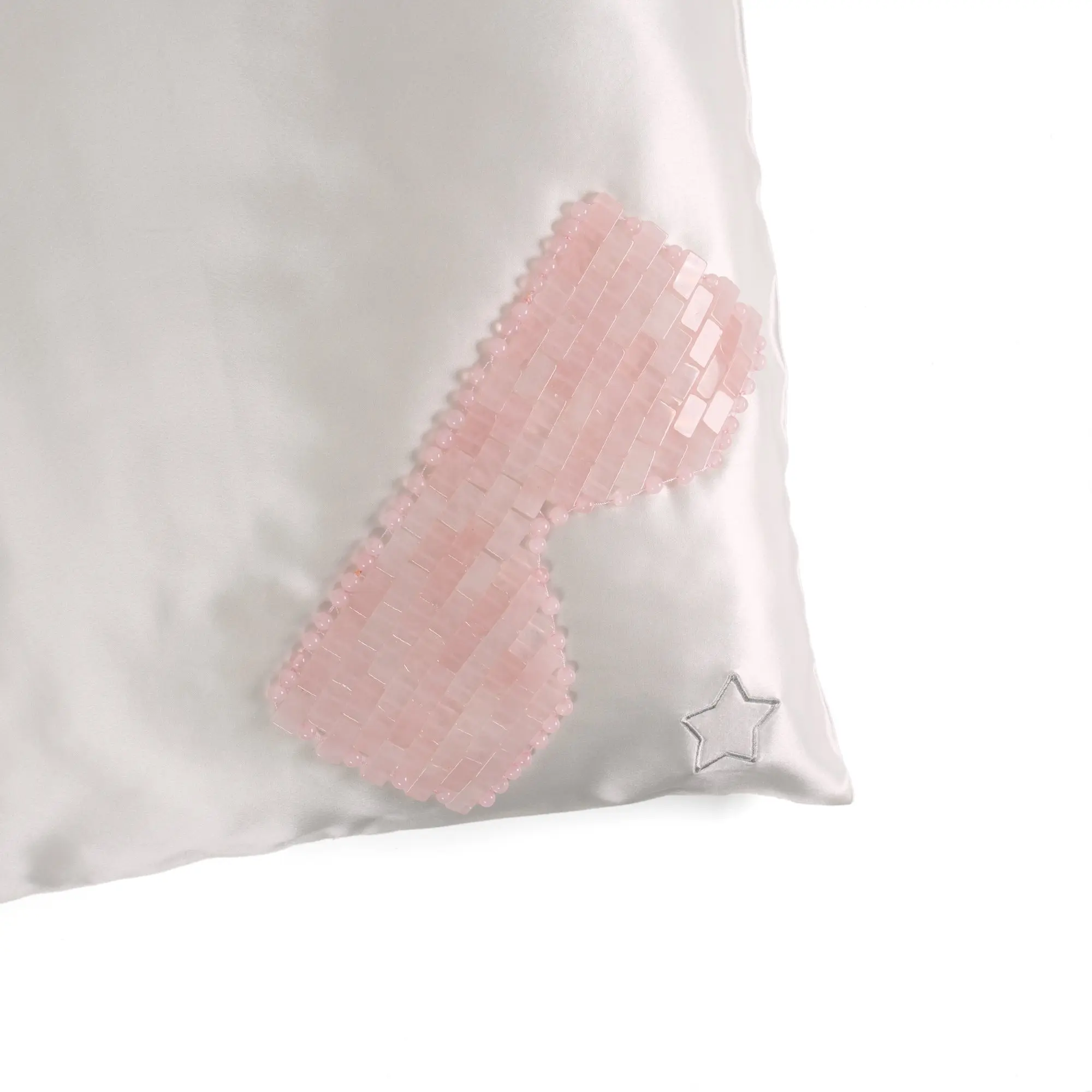 Crystal Dreams Eye Mask - Rose Quartz for Relaxation and Energy Flow Migraine Relief