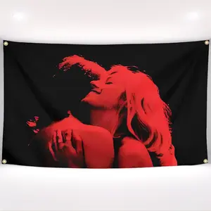 TV Girl French Exit Tapestry Who Really Cares Tapestry 60in x 40in   Grommets for College Dorm Room Decoration,Outdoor,Parties,Home,Bedroom,Indoor Decorationfunny tapestry poster  home decor banner wall art bedroom accessories hanging gift