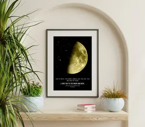 Custom Moon Print,  Gift For Mom, The Night You Became My Mom,  Moon Phase Print For Mother's Day  2024, Unique Mother's Day Gifts Idea