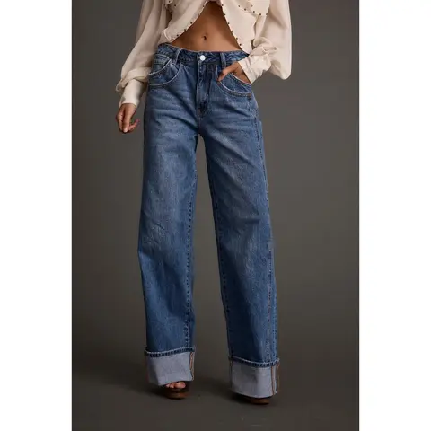 Presley Cuffed Straight Leg Denim