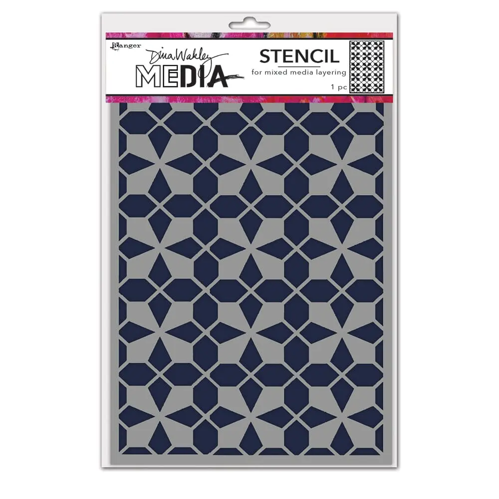 Dina Wakley Media Stencil Tile Floor