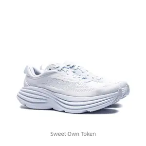 White, comfortable, versatile, low-top, off-road running shoes, men's and women's versions are the same.