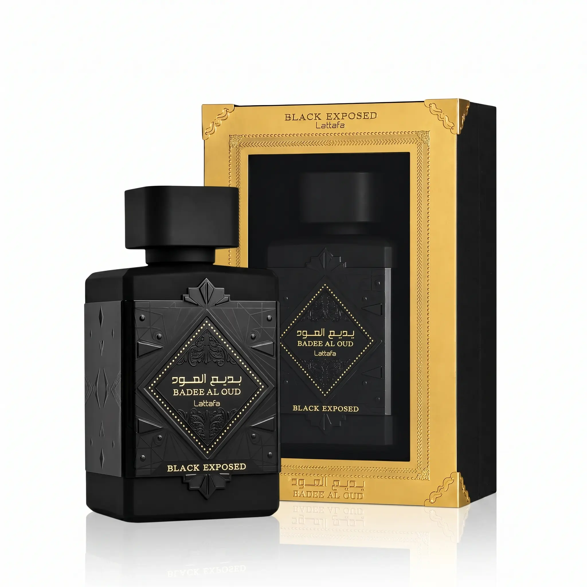 Lattafa Badee Al Oud Black Exposed For Men 3.4 Oz Eau De Parfum Spray