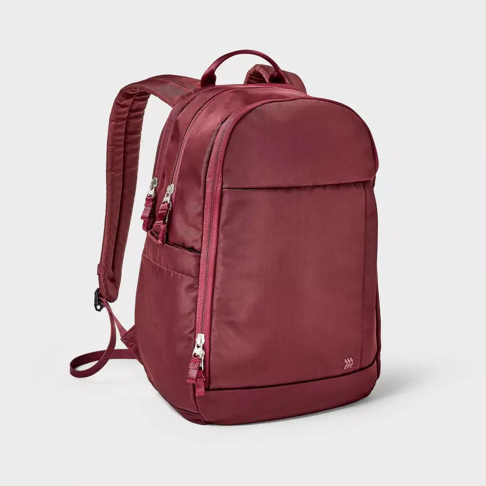 21L Lifestyle Backpack - All In Motion Maroon: Fits 15'' Laptop Water Repellent