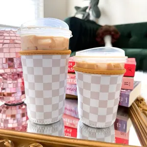 Checkered Coffee Sleeve