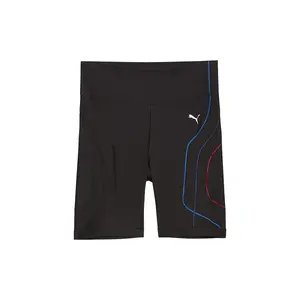 PUMA Womens Bmw M Motorsport Sportswear Biker Shorts Casual Bottoms Casual - Black