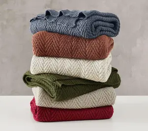 Frye Chevron Faux Mohair 50x70 Throw