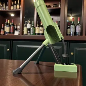 51mm Mortar Bottle Opener Tactical Can Cap Launcher Press Pop Up Beer Bottle Opener Heavy Duty Desktop Bar Decor Gift for Men