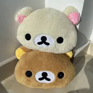 Cute Rilakkuma Plushies Rilakkuma Plush Warm Hand Pillow Cartoon Bear Peluche Stuffed Toy Soft Cushion Birthday Gift