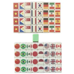 Friendly game set 65 tiles 36mm*28mm*18mm White/Green