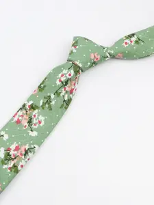 Men's 6.5cm Floral Plant Pattern Tie, Casual Style Accessory, Perfect for Parties, Daily Wear, Dates, and School, Casual Elegant Tie