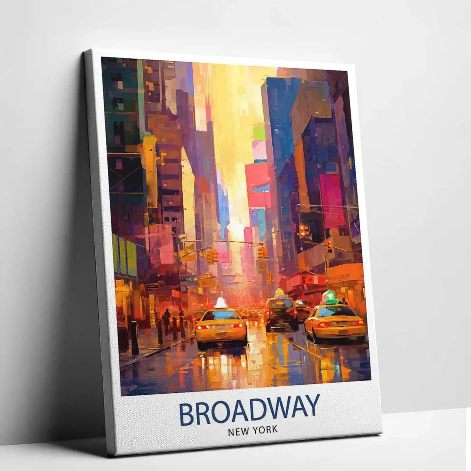 Broadway Stage Poster Retro Broadway Musical  Wall Art - Modern Theater Show Star Silhouette Unframed Poster, High Quality Stage Cast Info Design  Painting for Bedroom Gift