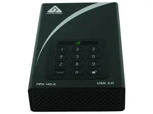 Apricorn Aegis Padlock Dt Fips Adt-3Pl256f-12Tb 12 Tb Desktop Hard Drive - External - Black - Taa Compliant