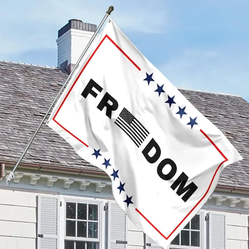 Kirk Freedom House Activist & Human Rights Support Flag, A True Patriot Kirk Memorial Canvas Flag (Flagpole Not Included)