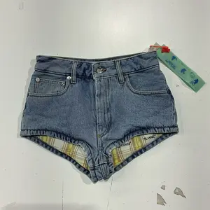OFF-WHITE PUFFY MINI SHORTS | BLUE DENIM | (WMNS 24) | NWT