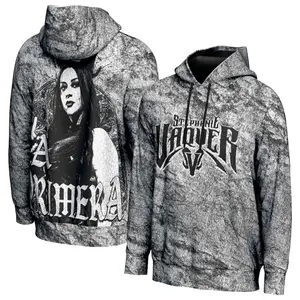 Stephanie Vaquer La Primera White Hoodie, Lucha Libre Rising Star Pullover, Stylish Mexican Streetwear, Authentic Chile Wrestling Fan Outfit