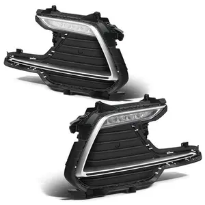 Fit For 17-18 Hyundai Elantra Sport W/ Turn Signal LED DRL Daytime Running Light