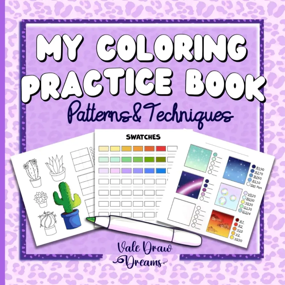 My Coloring Practice Book Patterns&Techniques: Patterns&Techniques