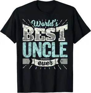 100% cotton Unisex Cool Uncles Gift T Shirt: World's Best Uncle Ever Family Tee T-Shirt