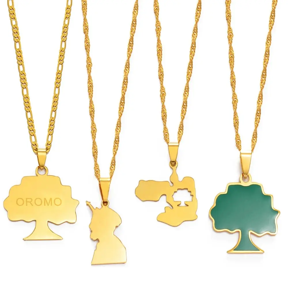 Ethiopia Oromia Pendant & Necklace | Oromo Jewelry for Men