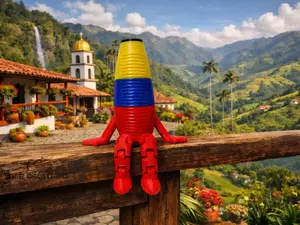 3D Printed Colombian Güiro Shelf Sitter Figurines – Colombian Desk Buddy Home Decor