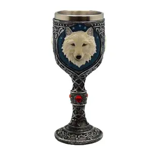 7 1/2" White Wolf chalice