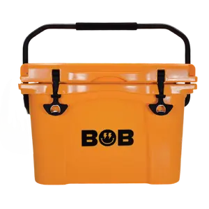 BOB THE COOLER CO 25QT "The Wingman" Leak-Proof Hard Cooler with Heavy Duty Handle - Fits 30 12oz Cans for the Beach, Camping, Tailgating, Sports
