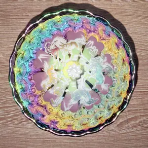 Iridescent Glow-in-the-Dark Galloping Horses Jianzhan Teacup