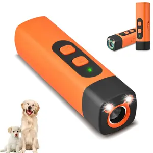 Professional Sonic Emitters - Dog Training Tool with LED Flashlight 30ft Range Anti Bark - Barking Dog Silencer Rechargeable Ultrasonic Trainer for Dogs Device