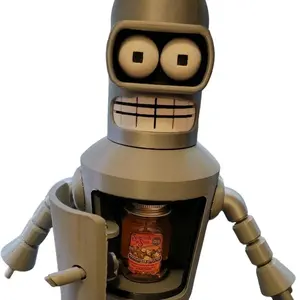 Articulating Robot Statue, Collectible Room Decor Figurines for Adults, Home Supplies Accent Piece