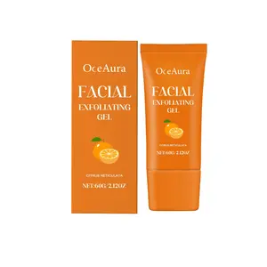 OCEAURA Facial Exfoliating Gel Salicylic Acid Deep Cleansing Vitamin C Brightening Gentle Exfoliator Gel Mild Exfoliant Chemical Exfoliant