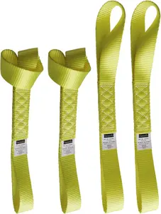 Soft Loop Tie Down Straps (4PK) Heavy Duty  Tie Down Straps Loop Straps 1.5 x 18 x 10,000 LBS for ATV, UTV Trailer