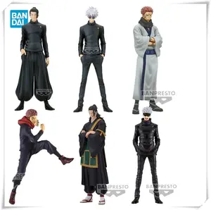Banpresto King of Artist Jujutsu Kaisen – Gojo, Geto, Kenjaku, Itadori & Sukuna Anime Figure PVC Figurine Display Collection Collectible