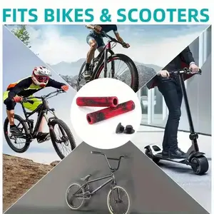 20242pcs Mixed Color MTB& BMX Handlebar Grips - Soft Cushioned 22. 2mm Handlebar Tape for Professional Stunts, Mountain Bikes & Skateboards, Durable Rubber Grips for Enhanced Control & Comfort, Mountain Bike Accessories, Aerodynamic Design, Comfortable Gr