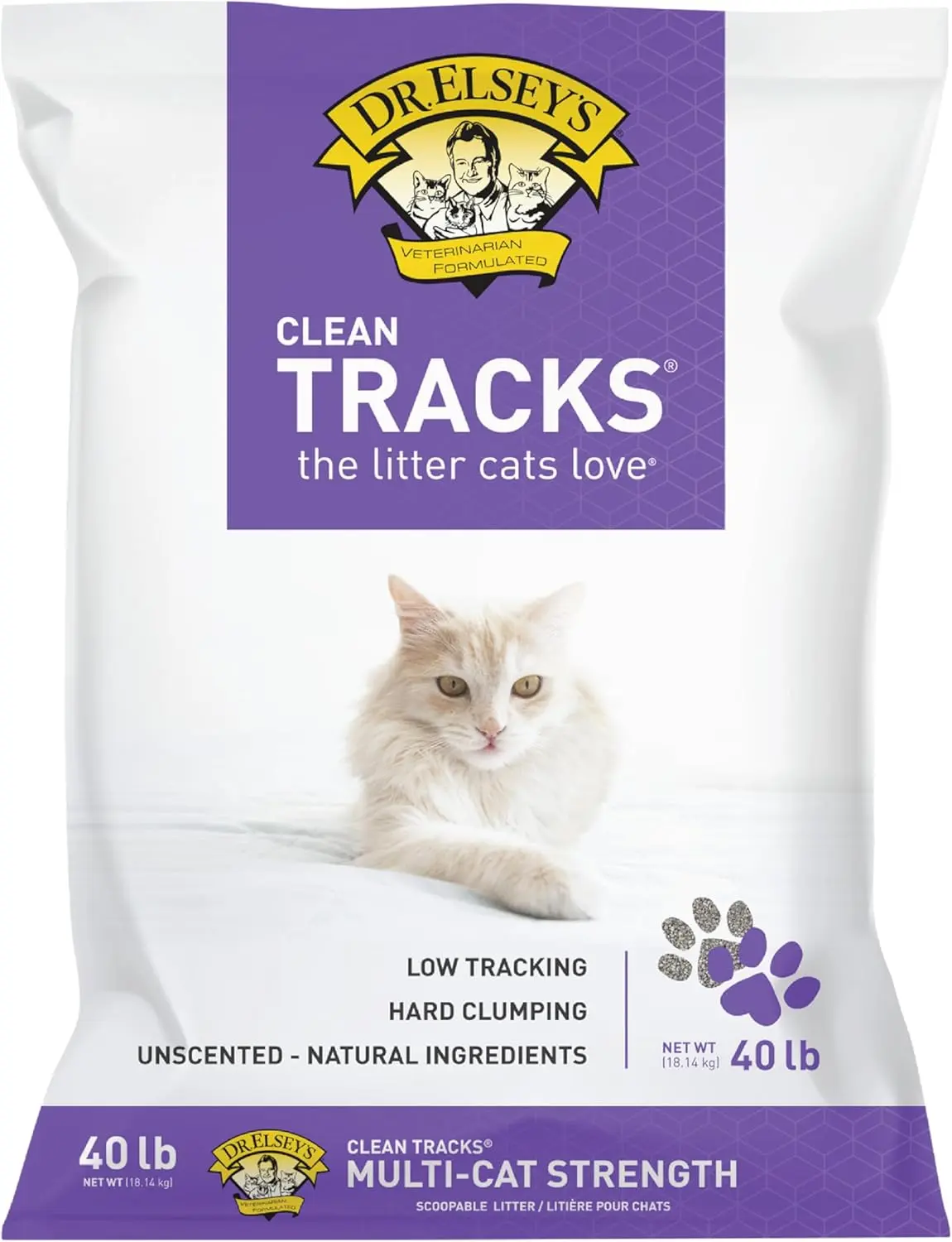 Dr. Elsey's® Clean Tracks Clumping Clay Cat Litter 40 lb. Bag