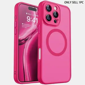 Matte Transparent Phone Case Cover for iPhone 17, 17 Air, 16, 15, 14, 13, 12 and 11 Pro Max or Plus and 16e, Compatible with MagSafe Wireless Charging, Phone Accessories