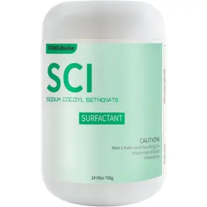 24.69 oz Sodium Cocoyl Isethionate, Premium Sodium Cocoyl Isethionate (SCI) Powder, Amazing Bubbles, Gentle on Skin, Biodegradable, Suitable for Making Bath Bombs