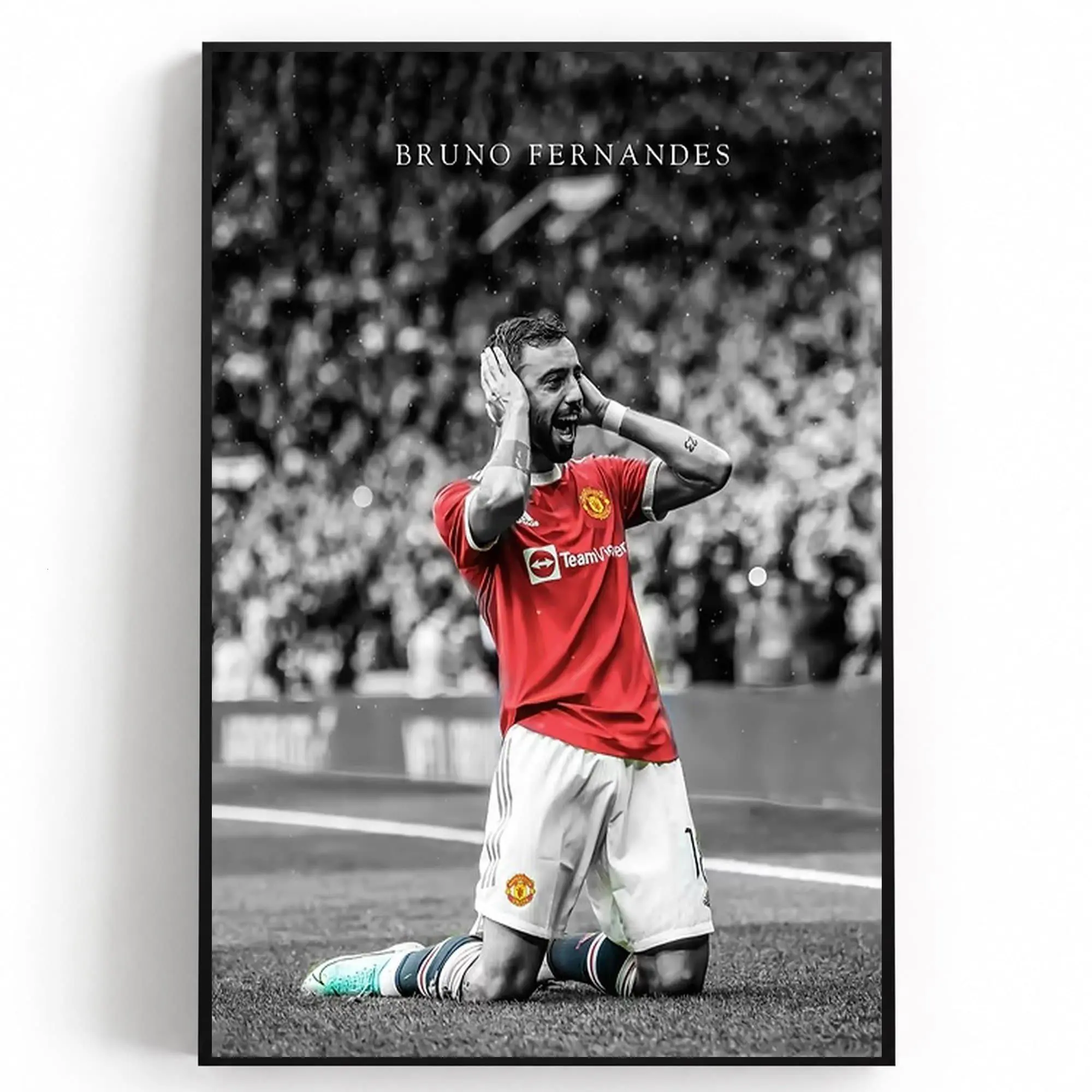 Bruno Fernandes Poster, Soccer Gifts, Sports Poster, Football Poster, Soccer Wall Art( Unframed - Print Only )
