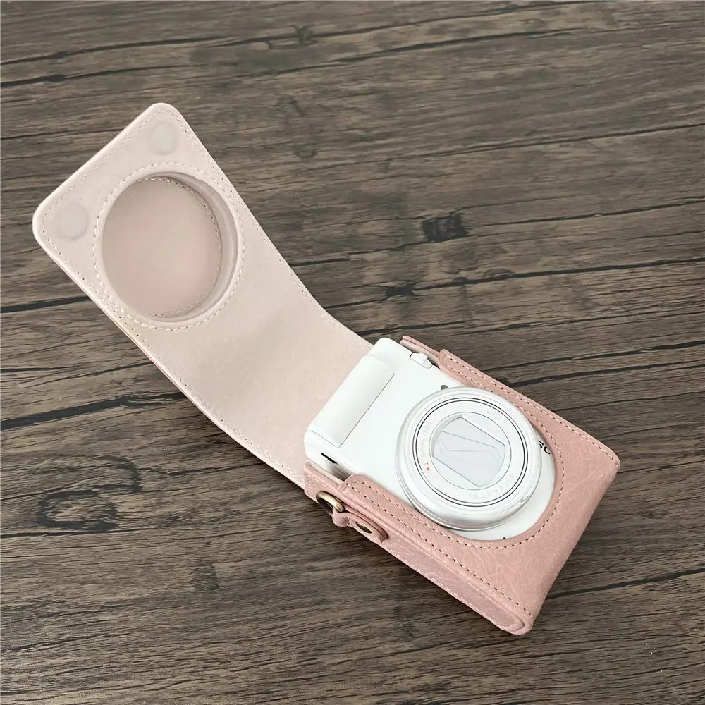 Universal Lightweight PU Leather Digital Camera Bag Case - Adjustable Strap, Durable Protection Cover for Cameras & Accessories