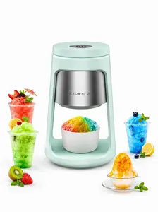 Crownful Electric Shaved Ice & Snow Cone Maker,Ice Shaver Machine for Smoothies & Frozen Drinks – with 2 Ice Cups, Easy to DIY, Perfect Ice Crushing Kitchen Appliance for Home Use