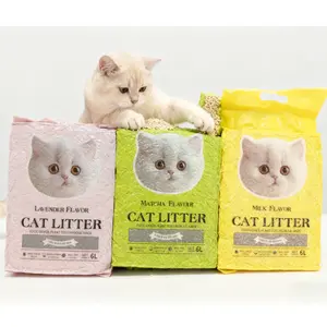 Flushable Tofu Cat Litter - 3 Bags Value Pack (13.7 lbs Total)1.5 Months Supply, 99.9% Dust-Free, Instant Clumping & Natural Odor Control