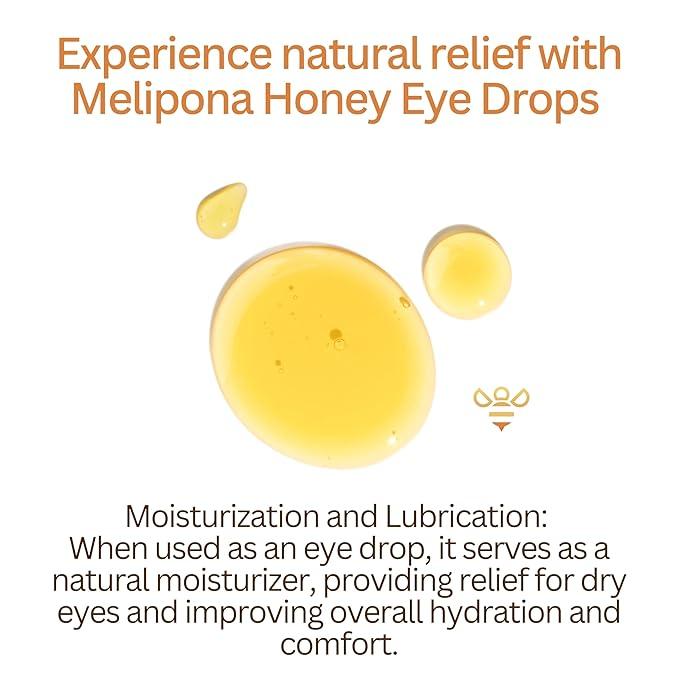 Jimerito Honey Drops - 10 ML - Miel Melipona - Gotas de Miel Chumelito Miel Virgen - Stingless Bee Honey from Yucatan Peninsula - Pure and Unprocessed