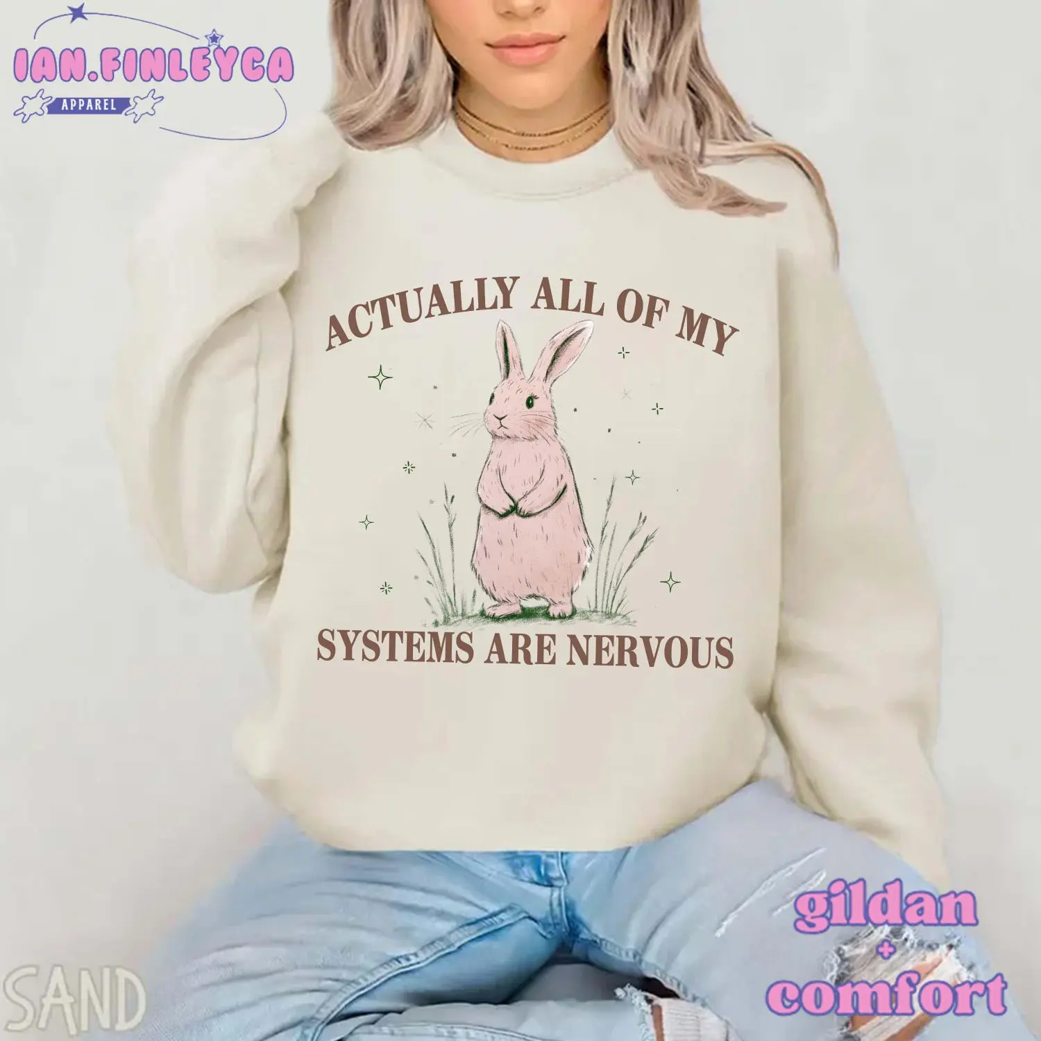 Actually All Of My Systems Are Nervous Shirt, Funny Mental Health Shirt, Meme Shirt, Anxiety Tee Fairycore Weirdcore Shirts, Comfort Colors® XG