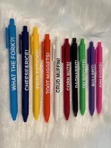 Bad Word Adjacent--=%2=- Pen=%2=-- Set Multiple Colors Black Ink ballpoint--=%2=- gift=%2=----=%2=- pen=%2=-- gift pen school office home supply