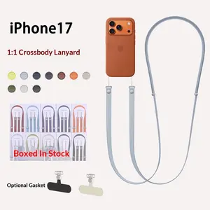 Applicable to Apple official lanyard magnetic suction iPhone17 crossbody lanyard webbing lanyard Apple mobile phone original lanyard