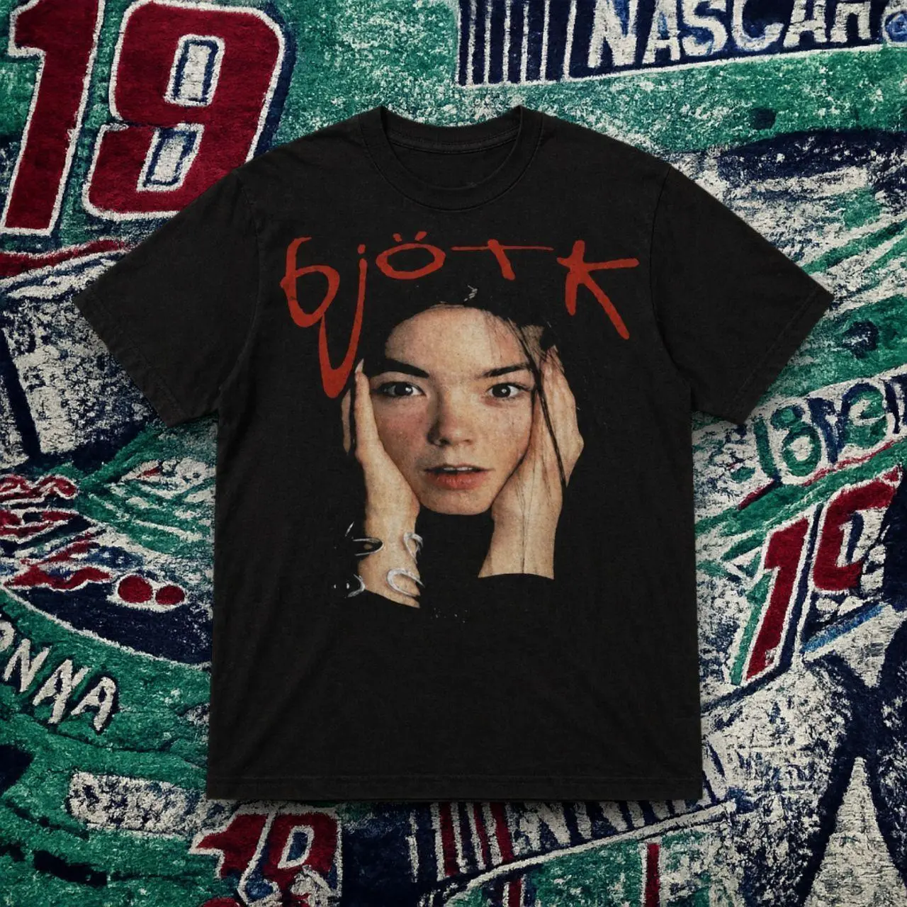 Björk portrait Unisex Music Cotton Unisex T-Shirt, Gift For Fan